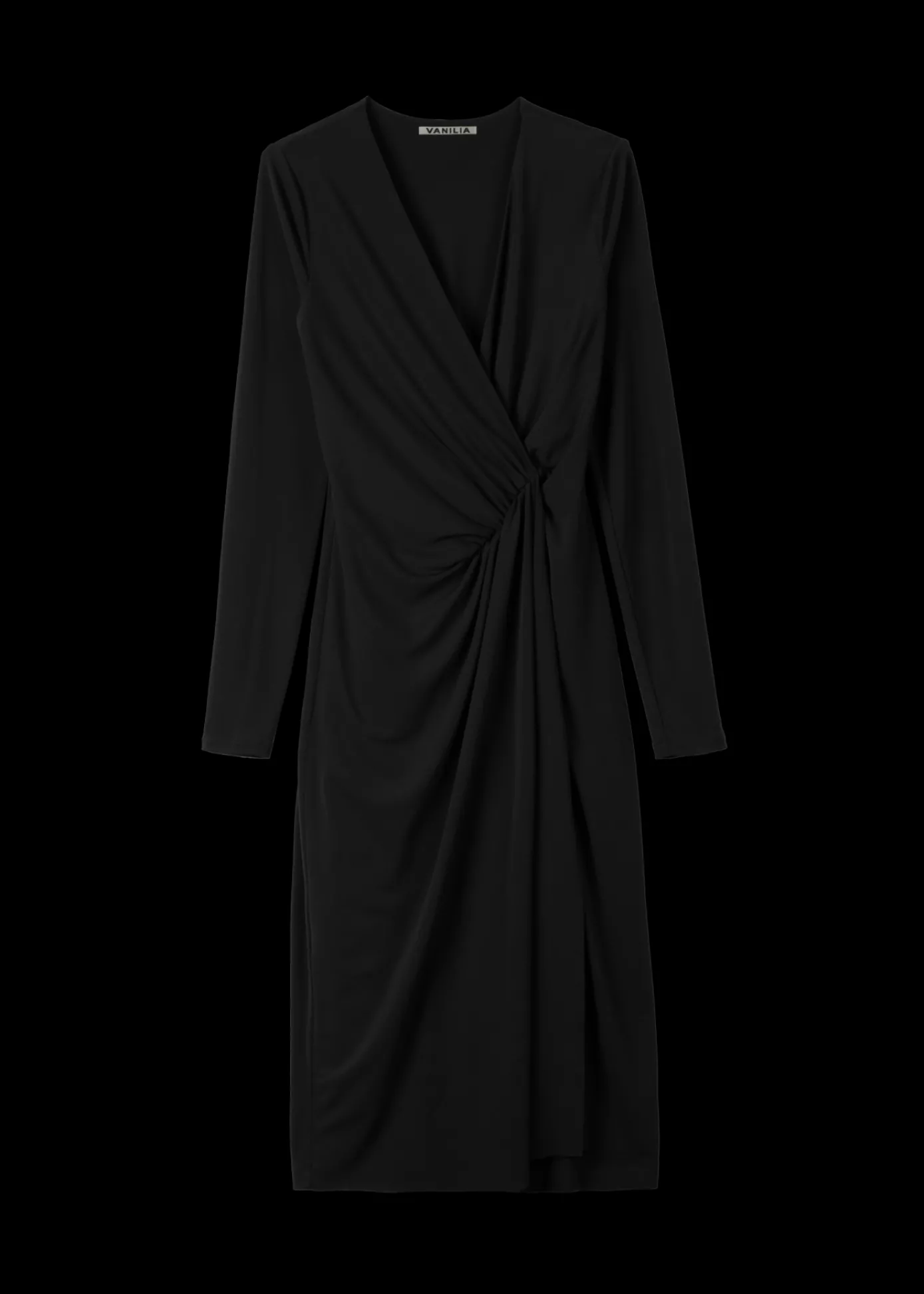 Flash Sale Crepe Jurk Met Drapering Vrouw Jurken