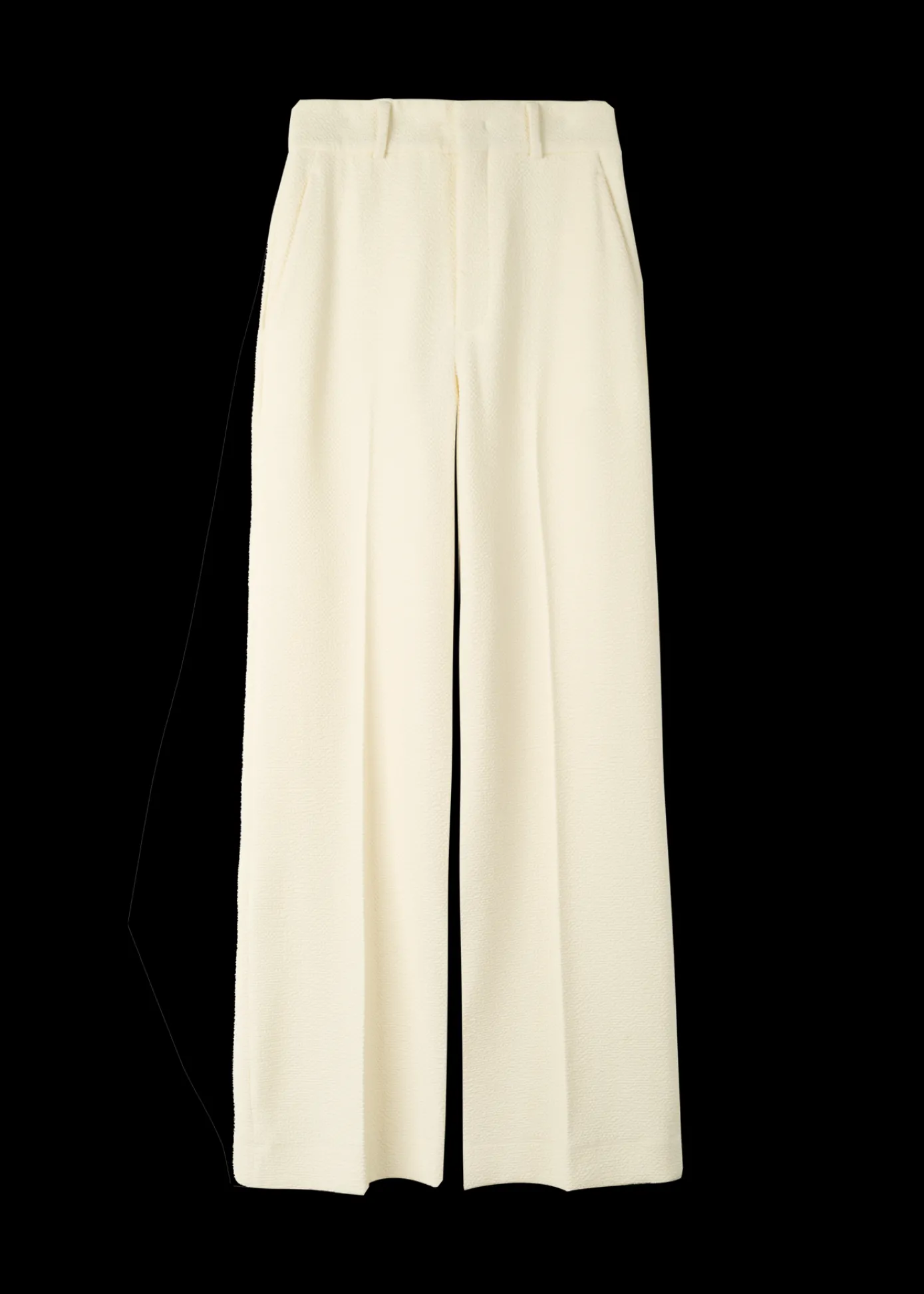 Sale Crinkle Structuur Pantalon Vrouw Basics