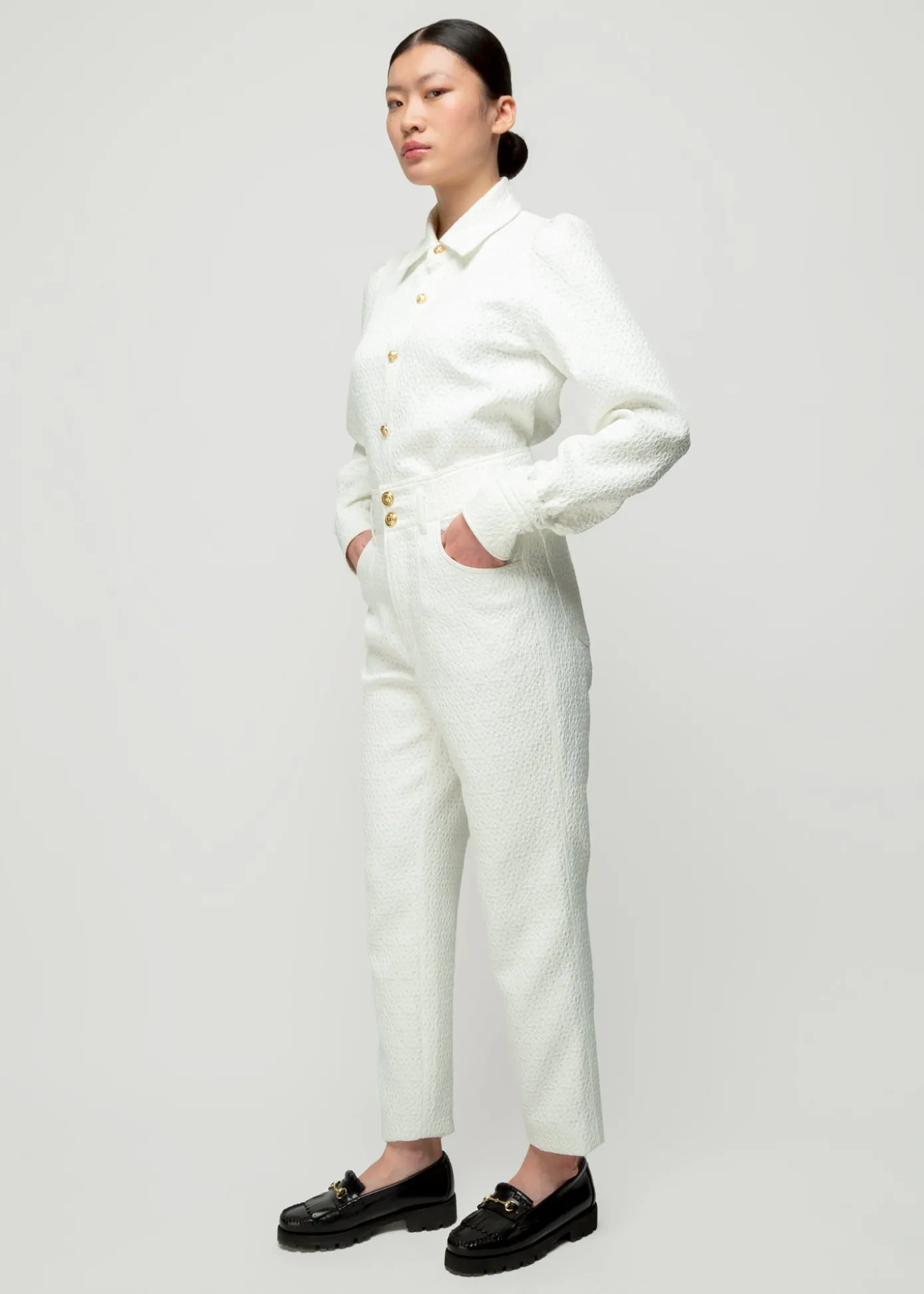 New Jacquard Geweven Broek Vrouw Two-Pieces