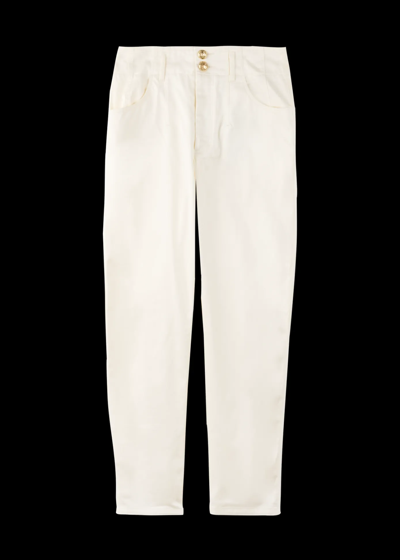 Flash Sale Katoenen Broek Tapered Fit Vrouw Basics