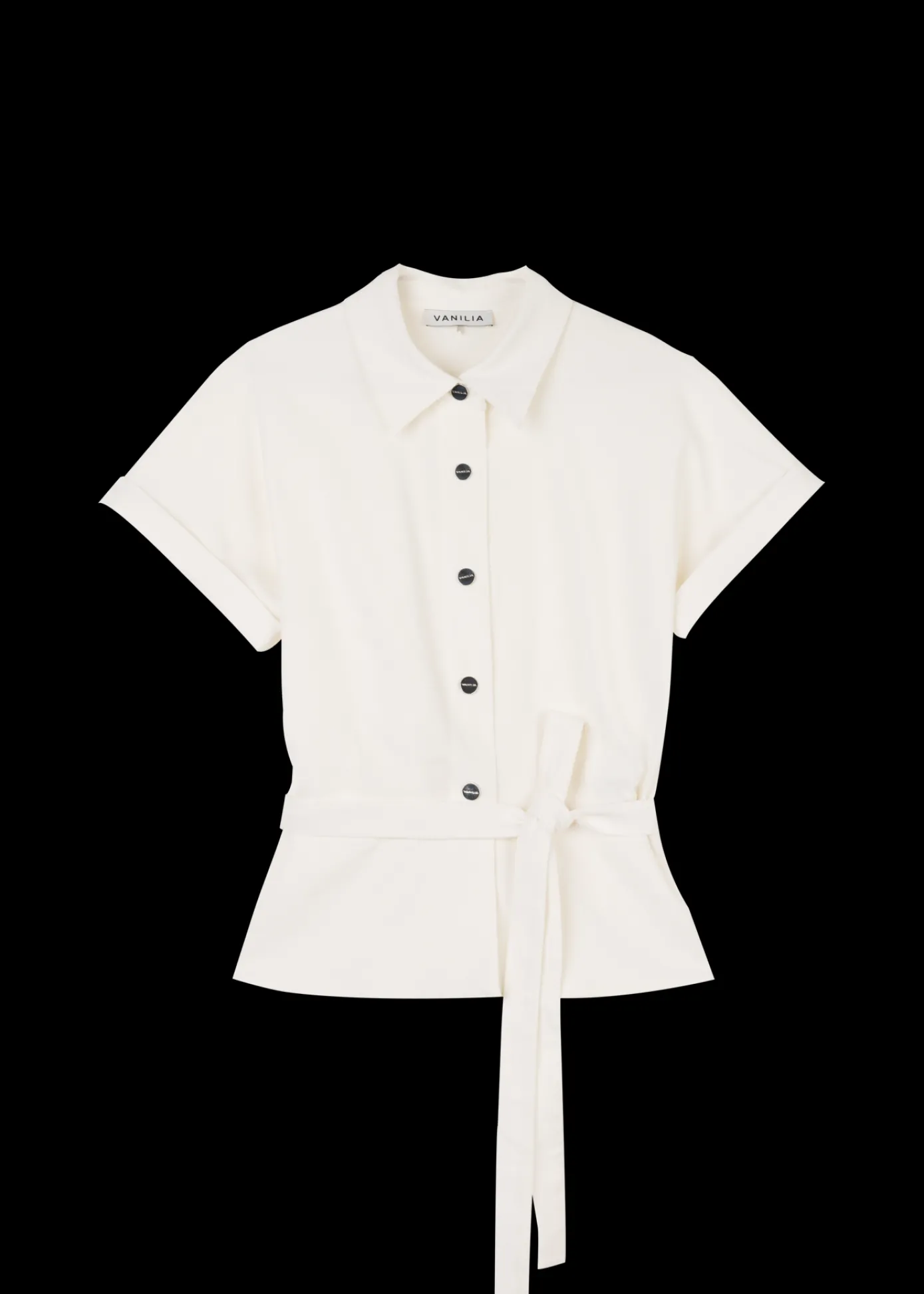 Online Linnen Blouse Met Korte Mouw Vrouw Two-Pieces