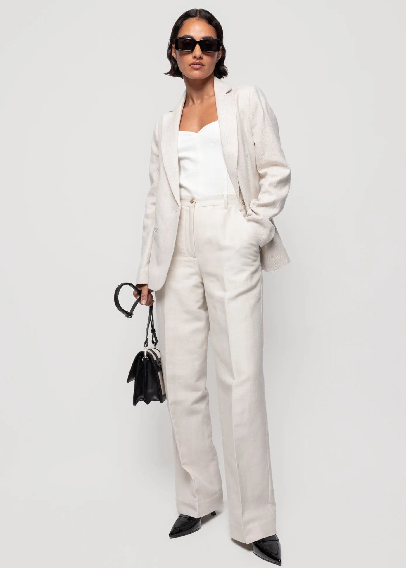 Shop Linnen Colbert Vrouw Colberts & Gilets