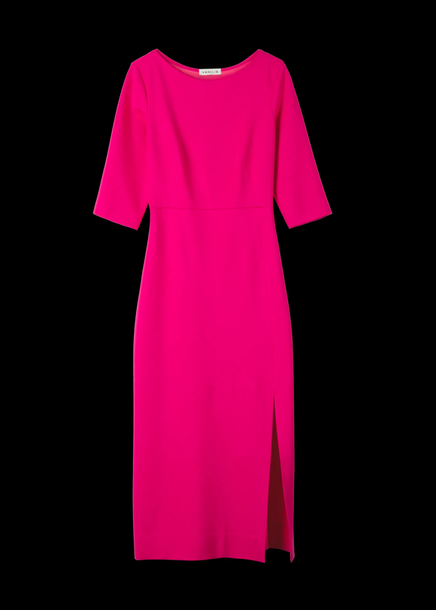 Outlet Punto Midi Jurk Met Split Vrouw Jurken