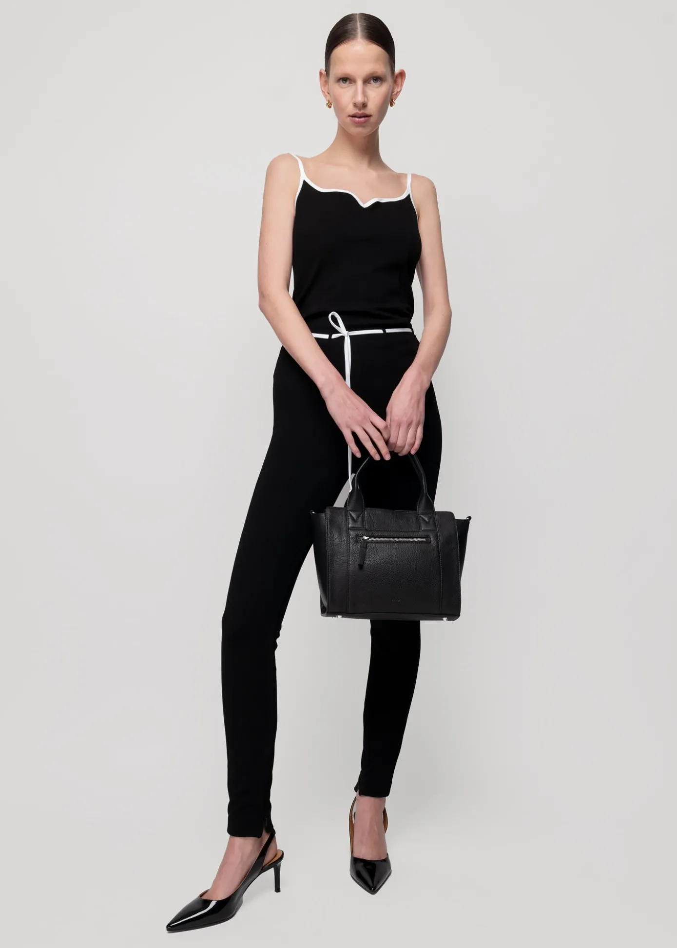 Outlet Rib Top Met Hartvormige Hals Vrouw Basics