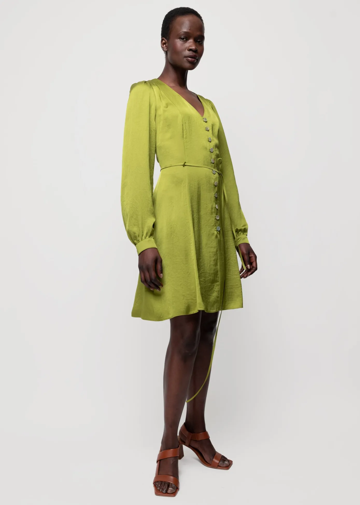 Cheap Satijnen Mini Jurk Vrouw Jurken