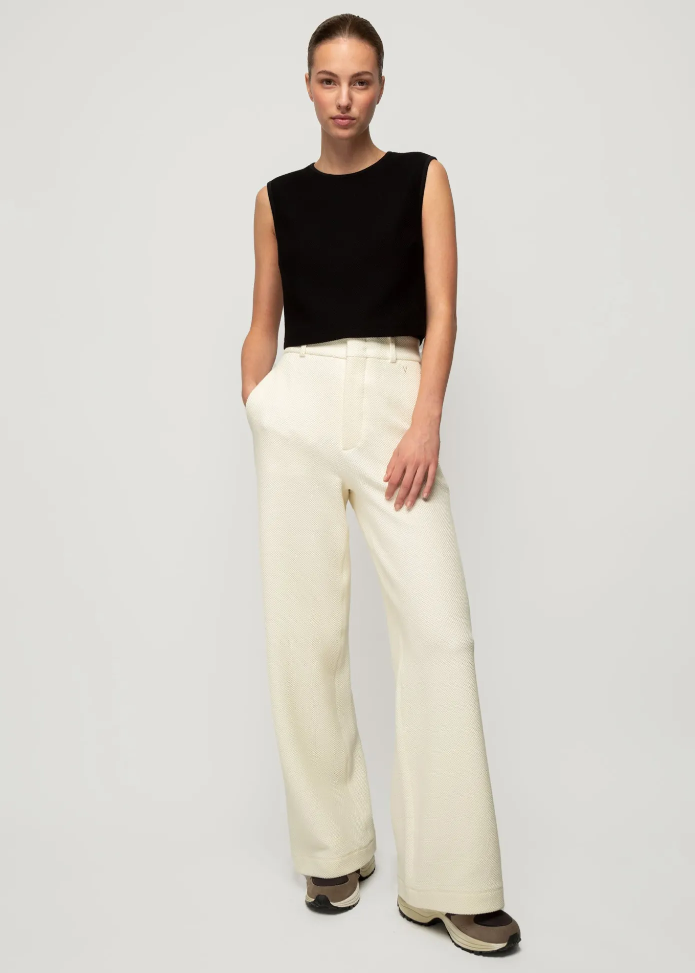 Hot Struc Top Mouwloos Vrouw Basics