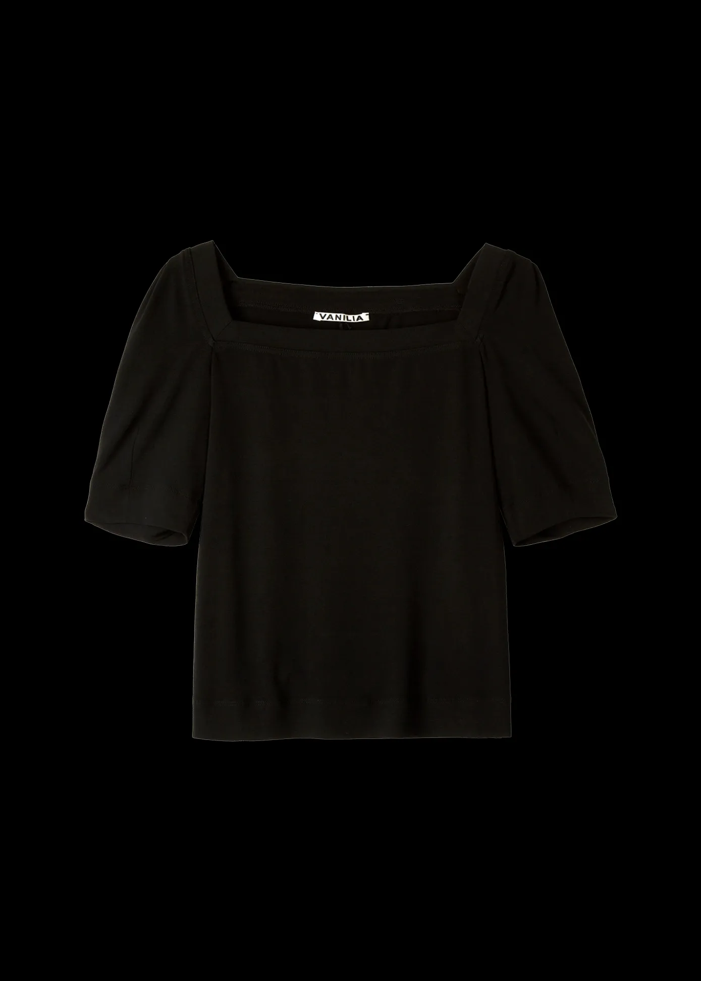 Outlet Top Met Vierkante Hals Vrouw Basics