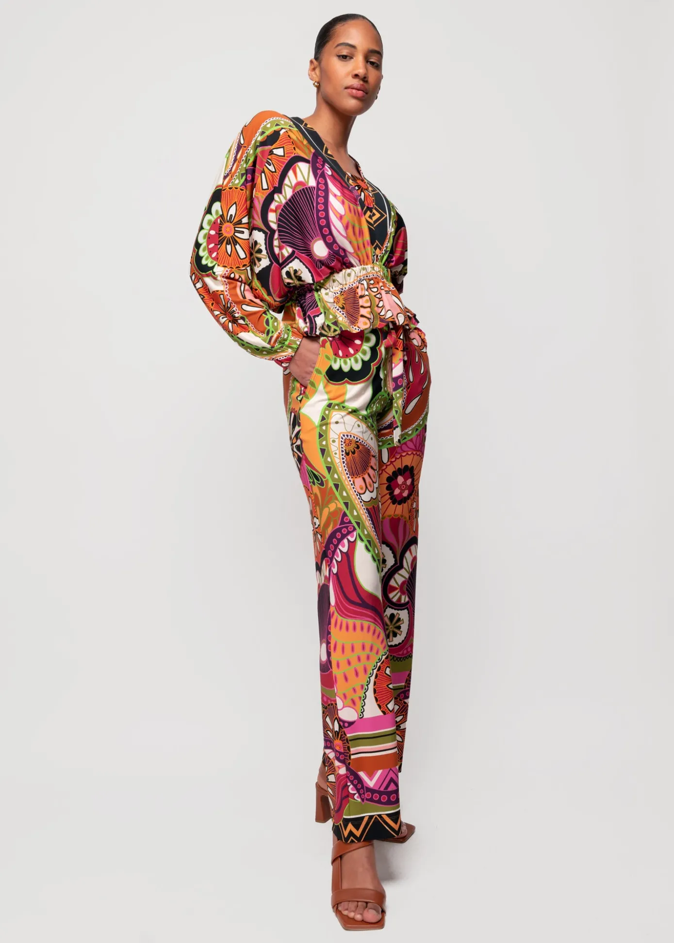 Cheap Tricot Broek Met Print Vrouw Two-Pieces