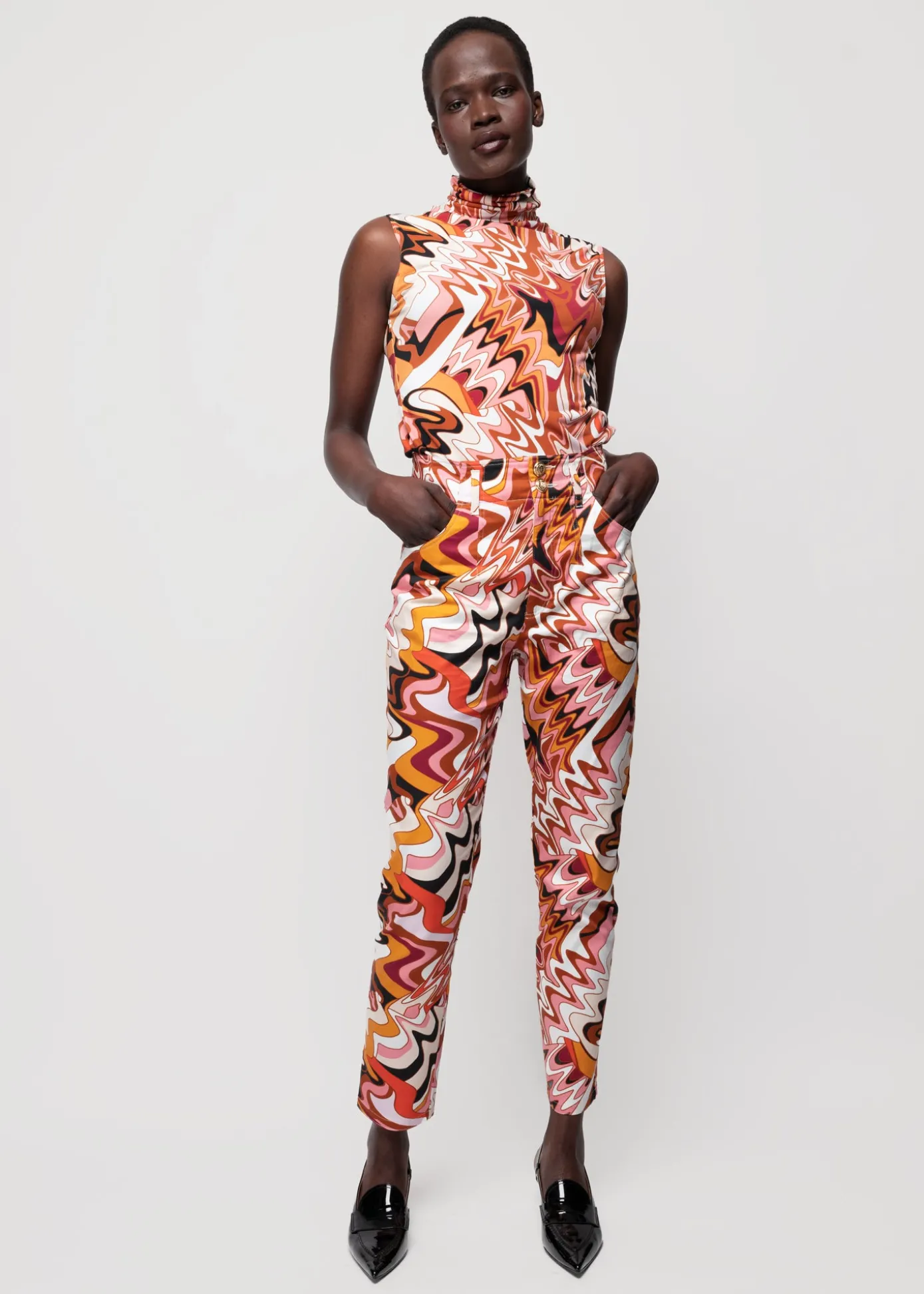 Discount Tricot Swirl Top Met Col Vrouw Two-Pieces