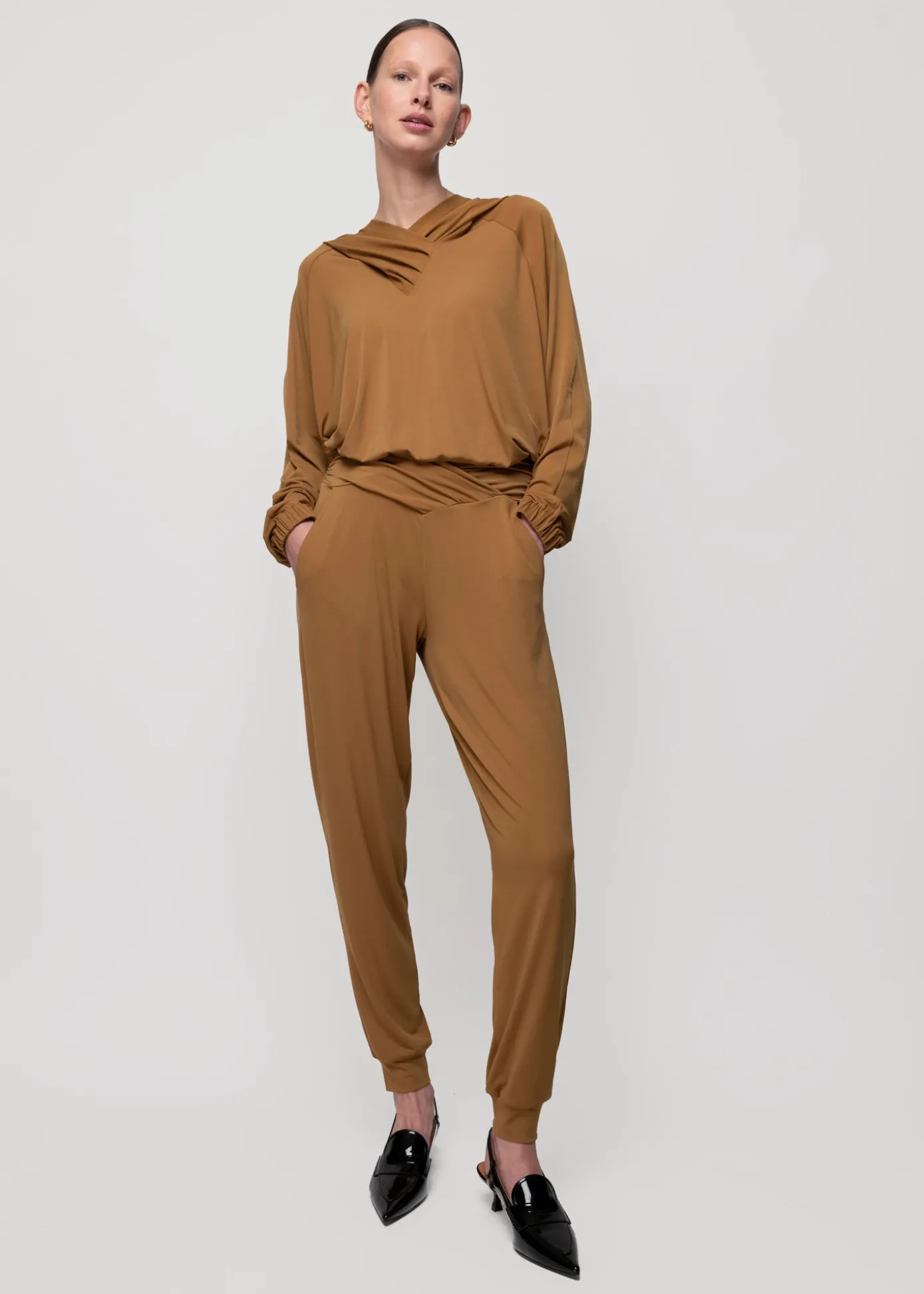 Clearance Tricot Top Met Capuchon Vrouw Two-Pieces