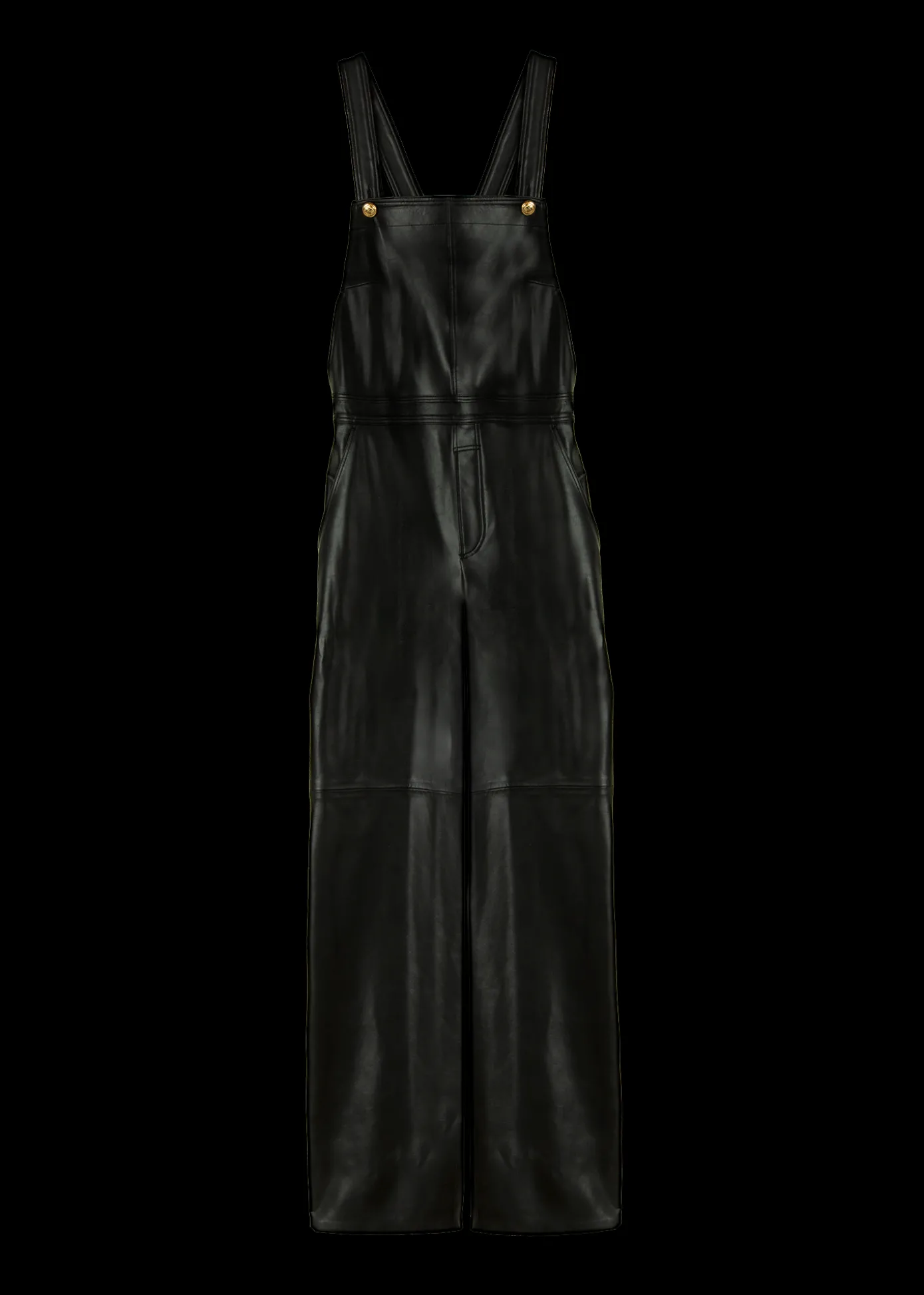 New Vegan Leren Tuinbroek Vrouw Jumpsuits