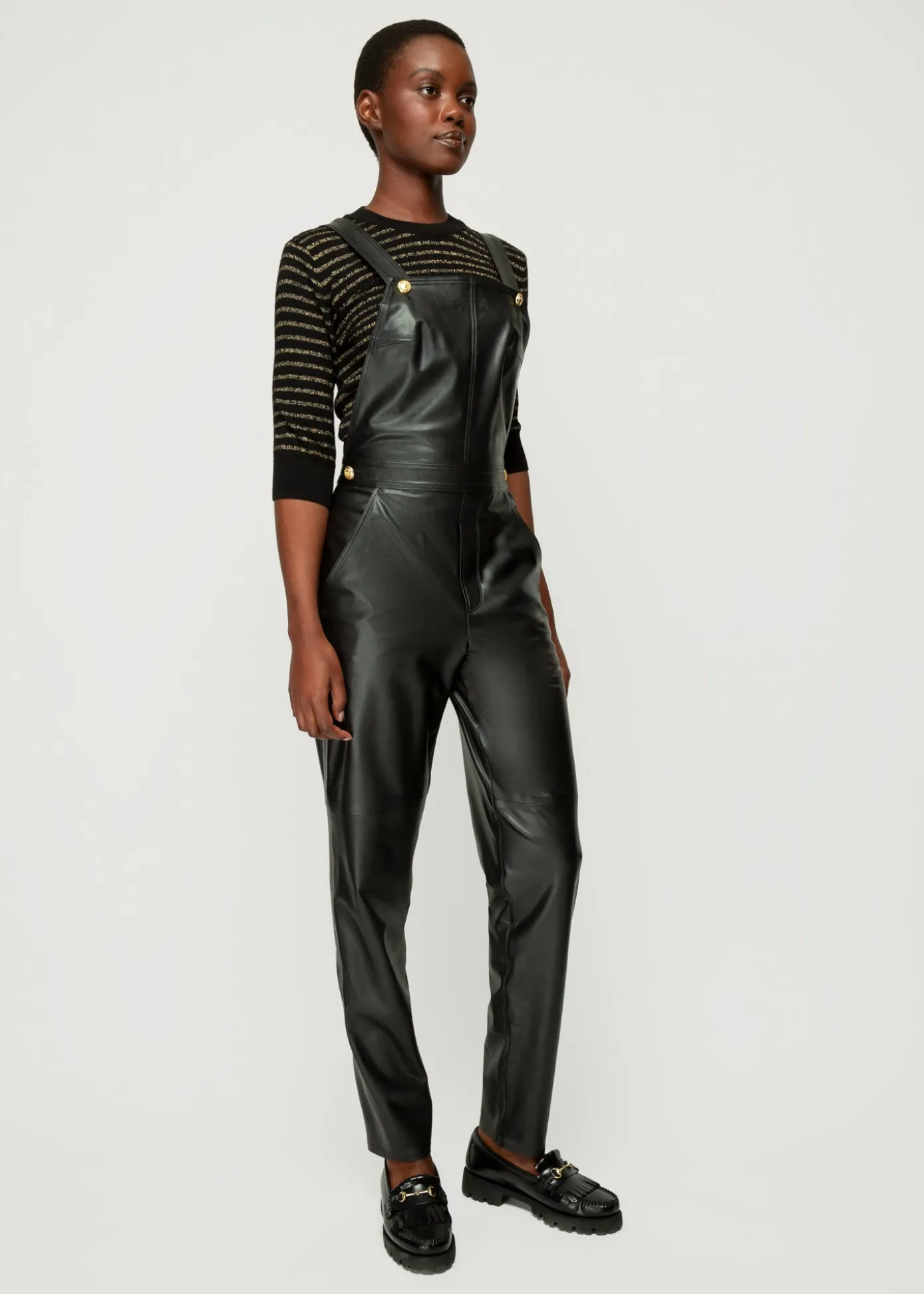 New Vegan Leren Tuinbroek Vrouw Jumpsuits