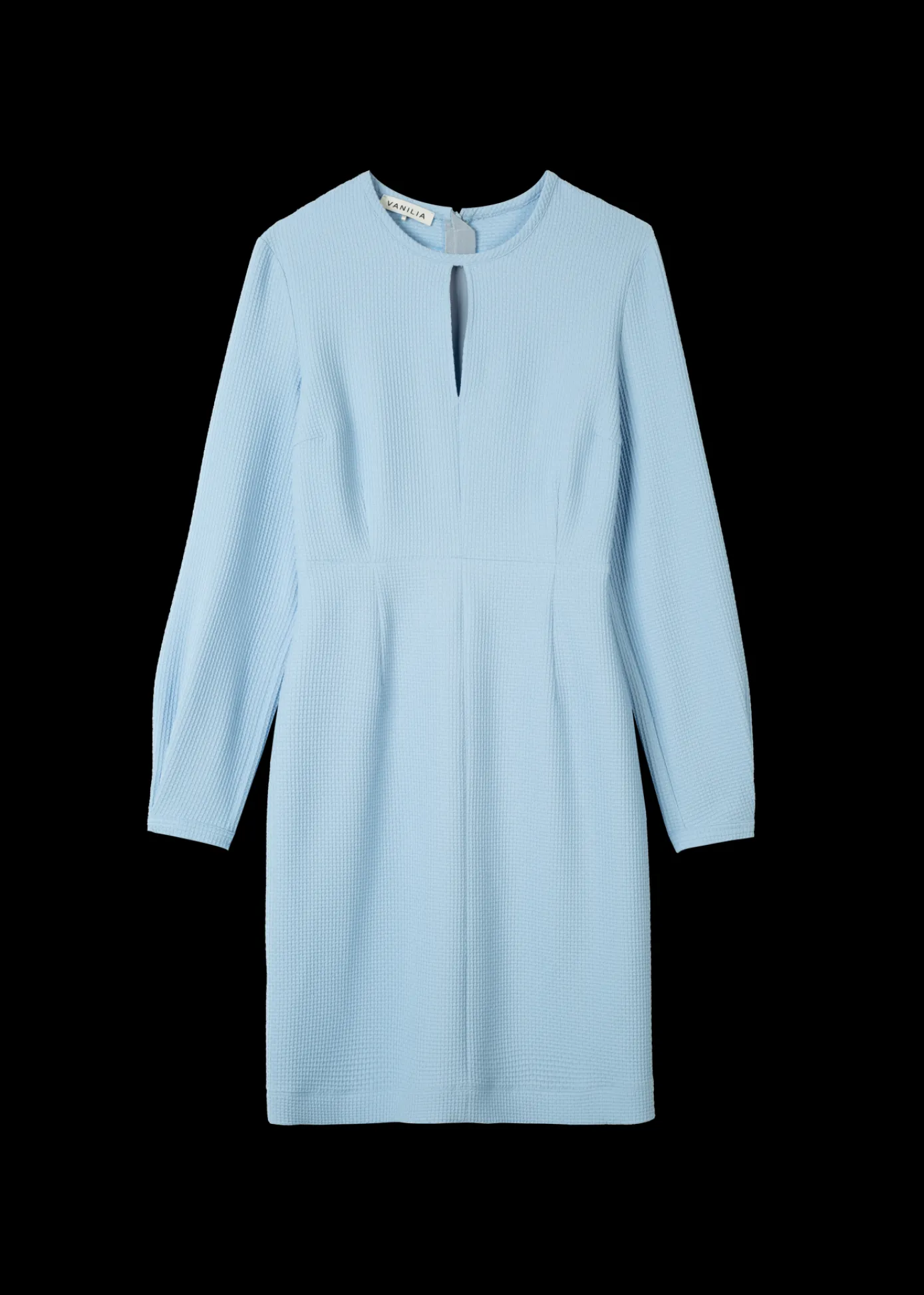 Clearance Wafel Jurk Met Couture Mouwen Vrouw Jurken