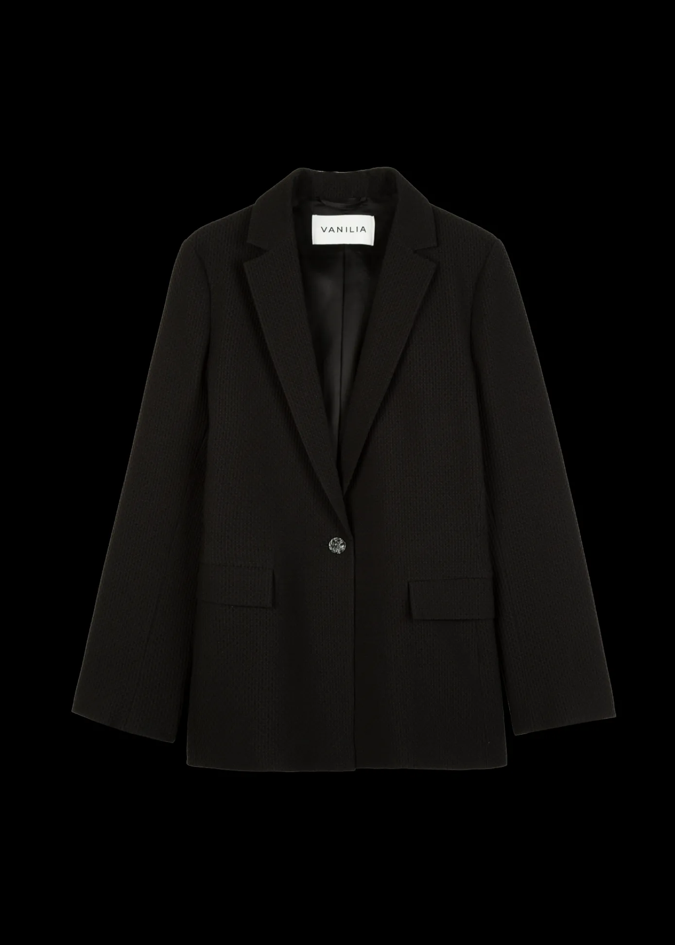 Outlet Wafel Structuur Blazer Vrouw Basics