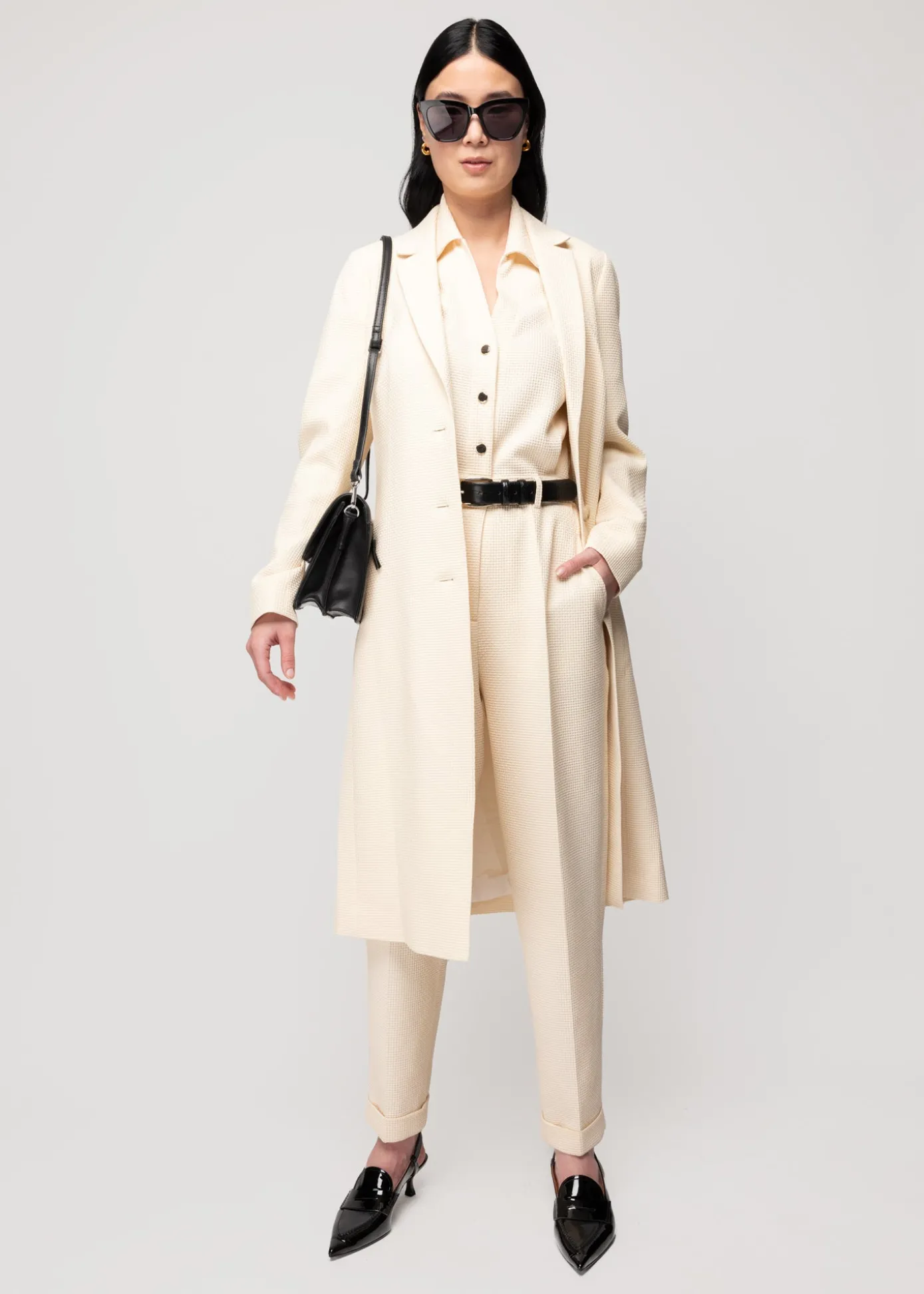 Discount Wafel Structuur Jas Vrouw Jassen