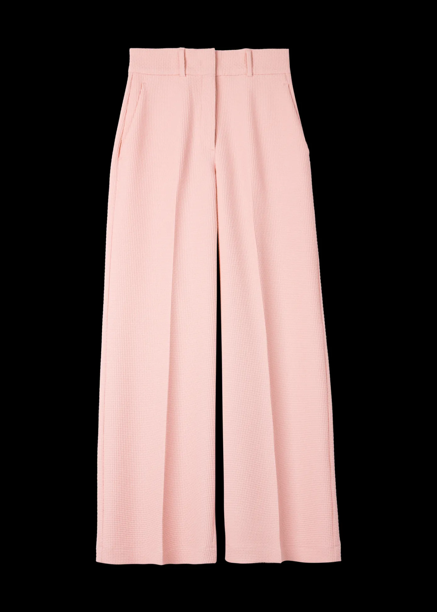 Clearance Wafel Structuur Pantalon Vrouw Broeken